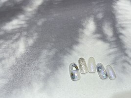 7300円 ふんわり雪ネイル(立岩)