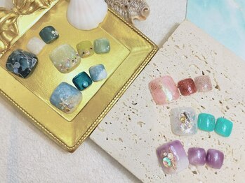 ネイル ラグーン 大泉学園(nail Lagoon)/フットネイル　夏　定額フット