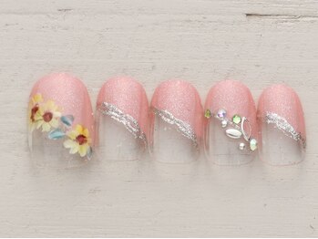 ノーネイル 大宮(NO NAIL)/ひまわりフレンチ ￥4990