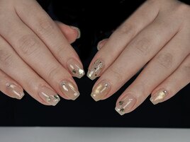 キラキラ系ゴールドハート