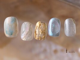 うるうる水滴初夏ネイル