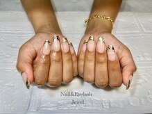 ジュウェル 宜野湾店(Nail Salon Jewel)/GOLDガラスフレンチ