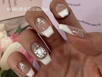 ネイルメゾン 梅田(NAIL MAISON)/キラキラフレンチ【nono限定】