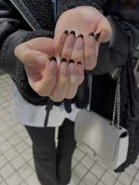 安定！黒フレンチ！