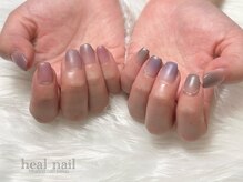 ヒールネイル(heal nail)/matt×グラデ×ライン～