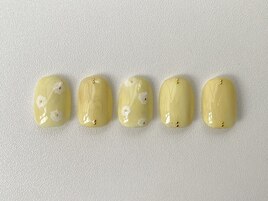 ニュアンスネイル　お花ネイル