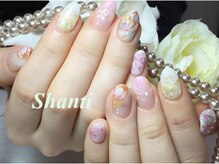 シャンティ ネイルサロン(Shanti nail salon)/春夏手描きフラワーネイル♪