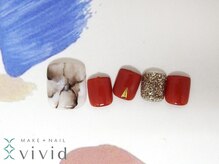 メイクプラスネイル ヴィヴィッド(MAKE+NAIL vivid)/フット　オリジナルネイル♪
