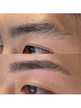 サロン ド ブルー 五反田(salon de blue)の写真/眉毛のお悩みは当店で解決！眉毛の施術を受けに来て下さるお客様の半分以上が男性のお客様です(^^)