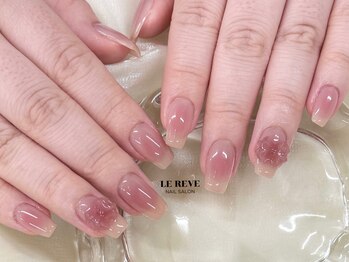 ルレーブ(LE REVE)/チークネイル×大きめパーツ