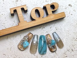 定額W-2 BOHOターコイズ