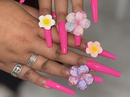 １枚半分ネイル