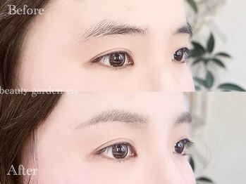 ビューティーガーデン イースの写真/【お肌に優しい】ハサミしか使わないので肌負担がほぼありません。一本ずつの濃度調整も魅力です!!
