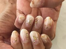 ラリュールネイル(L'Allure nail)/大理石ネイル￥8200