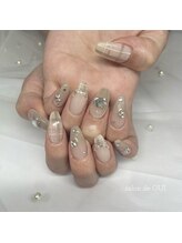 サロンドウイ(salon de OUI)/グレージュチェック