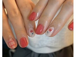 春チューリップネイル