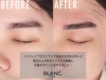 ブラン 新宿店(BLANC)の写真/[新宿/眉毛WAX・アイブロウ]初めての方大歓迎!眉毛デザイン&眉スタイリング3,990円★眉毛パーマ(HBL)も対応