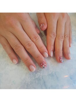 朱花 プルバイシュカ(fle by 朱花)/春ネイル