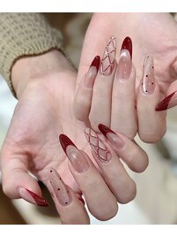 赤ネイル