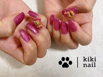 キキネイル 二子玉川(kikinail)/ピンクラメネイル/キティネイル