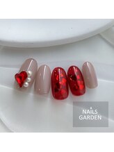 ネイルズガーデン(NAILS GARDEN)/バレンタインネイル