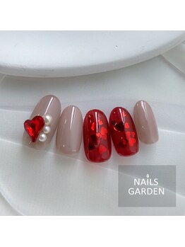 ネイルズガーデン(NAILS GARDEN)/バレンタインネイル