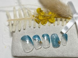 夏のリゾートネイル　海ネイル