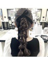 フィル 小倉店(fil)/編み込みポニー