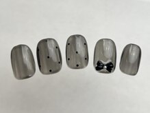 アイネイルズ 恵比寿店(I nails)/シンプルドットリボン8500円