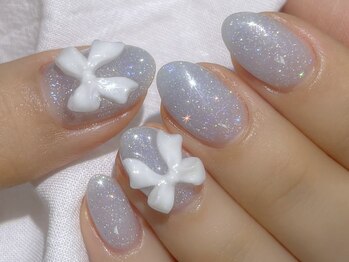 ルネネイル(Lune nail)/ブルーネイル・ワンカラー
