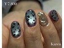 定額/レオパード/水色マグネット