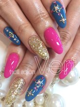 ネイルサロン べルフ(nail salon Verf)/スモーキーブルー