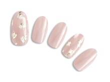 プラスネイル 北千住東口店(PLUS NAIL)/【357】ワンカラ×金箔￥6,039
