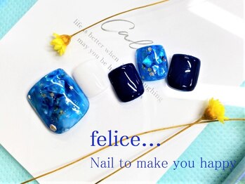 ネイルサロン フェリーチェ 東川口店(Felice)/【定額フットネイル】¥8500