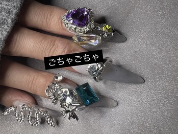 スカルプ研究所 バイ ネイルスミス(Nailsmith)/【Lサイズ】ごちゃキラパ-ツ盛り