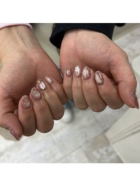 持ち込み桜ネイルご新規様¥9300