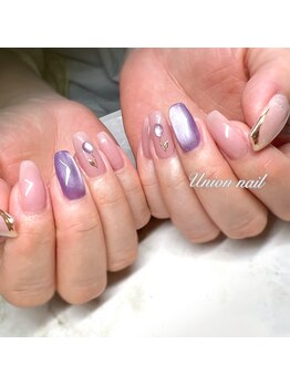 ユニオンネイル川崎(UNION NAIL)の写真/【スカルプワンカラー/ラメグラ¥9500】OPEN8年目の実力派サロン★長さだし&スカルプはUNIONNAILにお任せ！