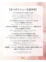 リッシュ(Rish)/まつげメニュー注意事項