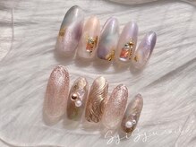 ネイルアンドアイラッシュ シシュ なんば本店(nail&eyelash SyiSyu)/マグネットデザインネイル