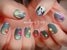 ネイルトップエクル(nail top E CRU)/ブルーオーロラ