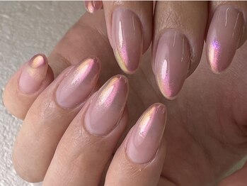 ビオトーププラス 銀座本店(bio tope+)/ミラーグラデーションネイル銀座