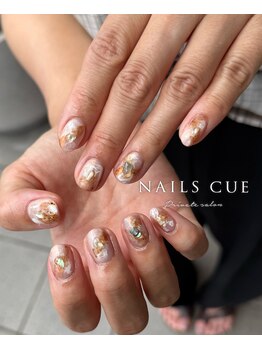 ネイルズキュー(NAILS CUE)/秋ネイル/ブラウン/テラコッタ