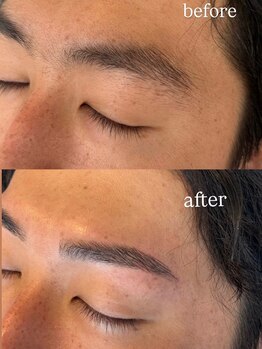 エン 新宿(enne.)の写真/［新宿メンズ眉毛サロン］色気は眉で仕込む。大人の余裕は目元から。［眉毛/メンズ眉毛/新宿］