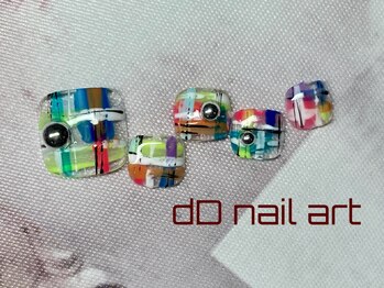 ディーディーネイルアート(dD nail art)/フットdesignアートコース¥7,700