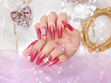ワンホンネイル 新宿(Rumi Nail)/チップ長さだし/マグネット
