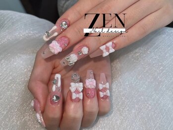 ゼン ネイル デザイン 池袋(ZEN NAIL DESIGN)/* 長 さだしやり放題×つけ放題