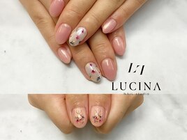C-269 大人可愛い押し花ネイル