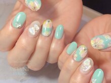 モアニ ヒロオ 渋谷店(MOANI Hiroo)/カラフルフラワーネイル☆
