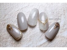 ネイルクローネ(nail crone)/ミラーニュアンスネイル