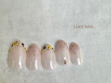 ルークネイル 恵比寿店(LUKE NAIL)/ドライフラワーフレンチ　花　春
